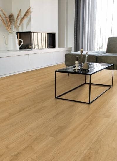 Oakland Natural klik PVC 1522x240x6mm 0,55 (met geïntegreerde ondervloer geen 10DB) - sfeerfoto 1
