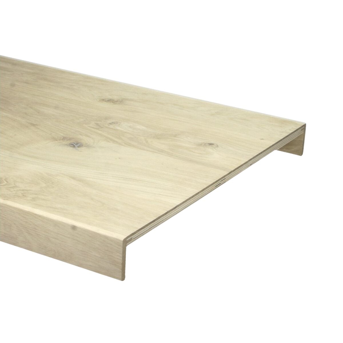 Trede rustiek eiken onb. 92x57 cm (2x neus 6 cm)