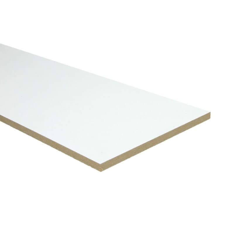 Stootbord wit gegrond 92 x 18 cm