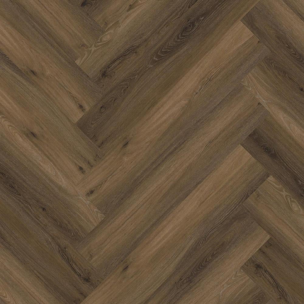 Ligno Lijm PVC Strato visgraat warm brown 595x119x2,5mm 0,55
