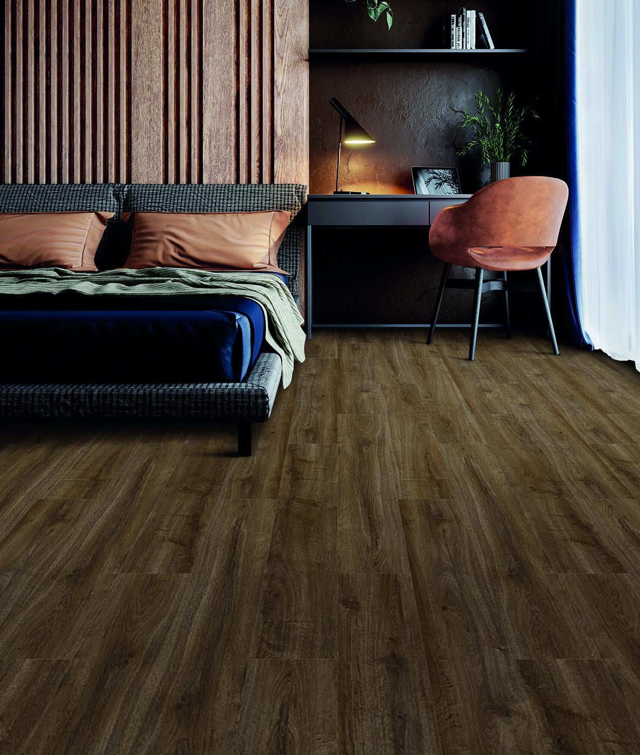 Stech Klik PVC Austin 1522x240x6mm 0,55mm (met geïntegreerde ondervloer)