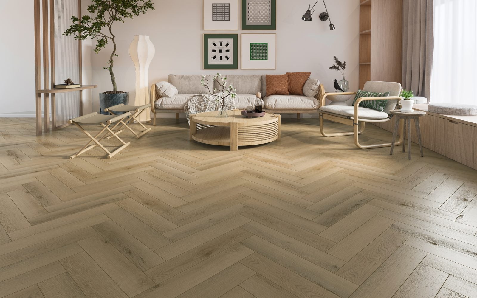 Superior Klik PVC Java Visgraat 710x142x7,5mm 0,55 (met geïntegreerde ondervloer 10DB)