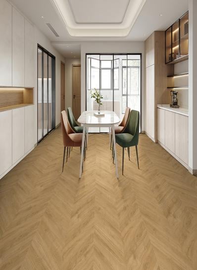 Superior Lijm PVC Cedar Oak Hongaarse / Weense punt 708X153x2,5mm 0,55