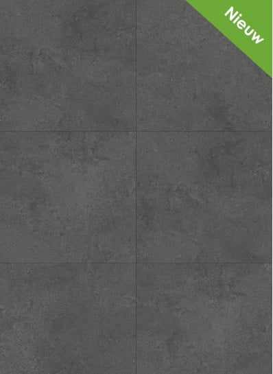 Sierra Rigid Klik PVC Tegel 914x457x6mm 0,55mm Concrete Atracite (met geïntegreerde ondervloer)