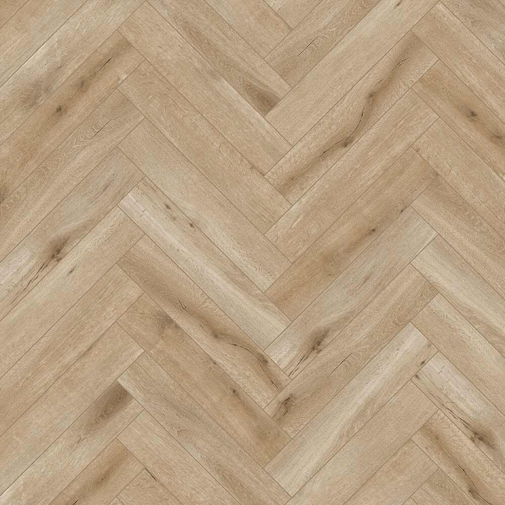 Stech Century Visgraat Klik PVC Umea Oak 146x730 mm 0,55mm Toplaag (incl. geïntegreerde ondervloer)