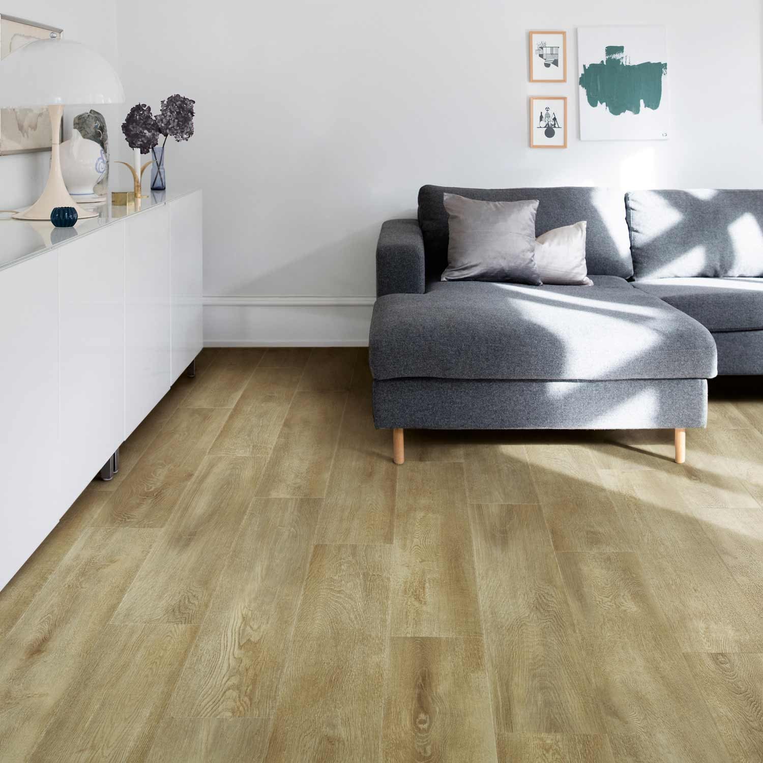 Stech Actie Klik PVC vloer 1220,2*228*5 Eiken Geborsteld 5mm