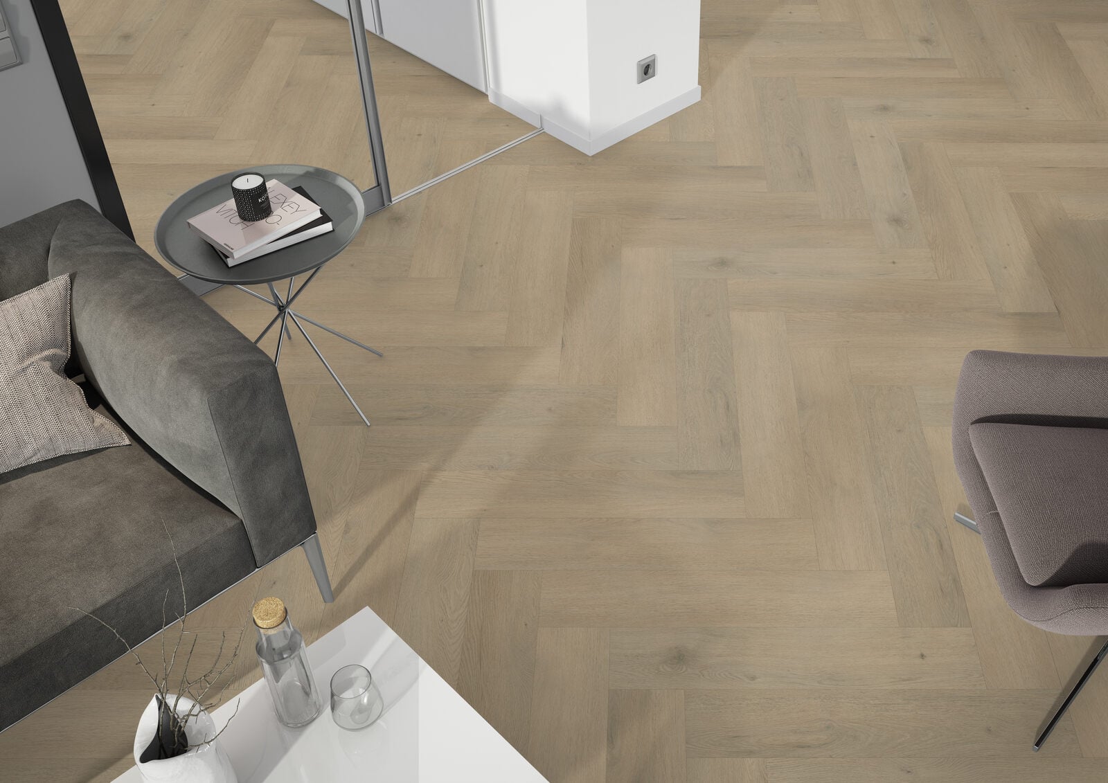 Dynamic Klik PVC Alberta Meadow Visgraat XL 750x150x7mm 0,55 (met geïntegreerde ondervloer 10DB)
